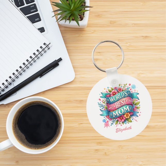 Mother's Day Nature Lovers Floral Personalised  Key Ring (Creator Uploaded)