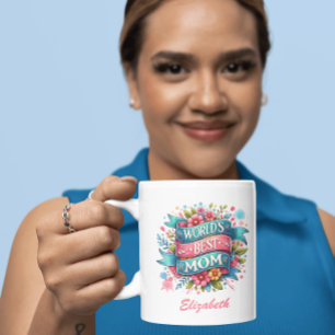 Mother's Day Nature Lovers Personalised Floral Coffee Mug