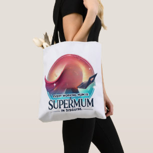 Mother's Day office gift Supermum AI art Tote Bag
