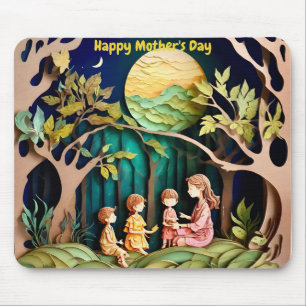 ~ Mother's Day ~ Paper Cutting ~ Mousepad