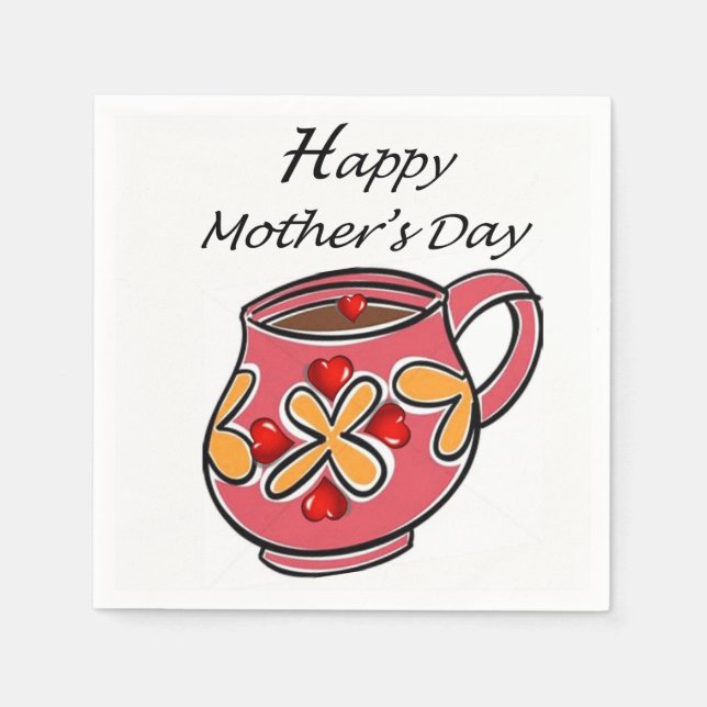 Mother's Day Paper Napkins (Front)