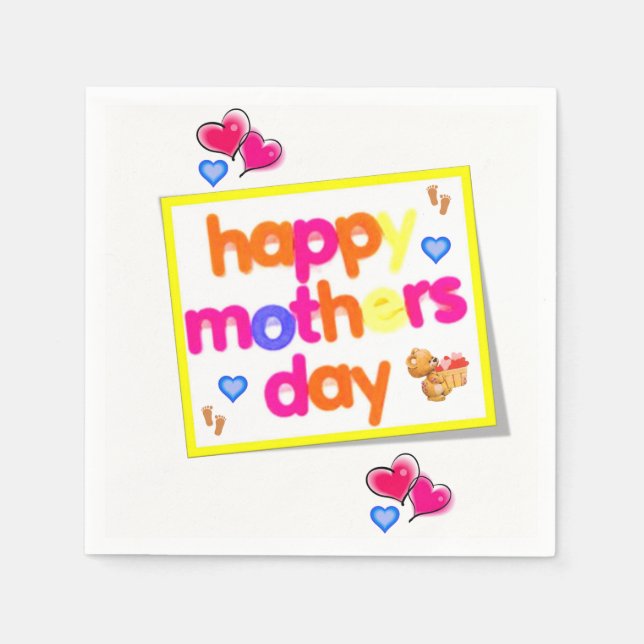 Mother's Day Paper Napkins (Front)