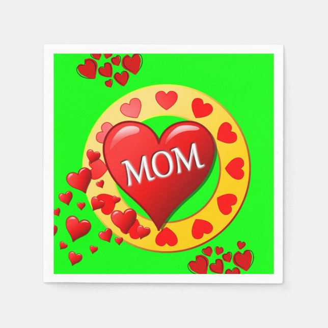 Mother's Day Paper Napkins (Front)