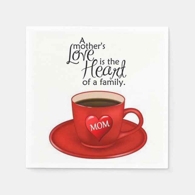 Mother's Day Paper Napkins (Front)