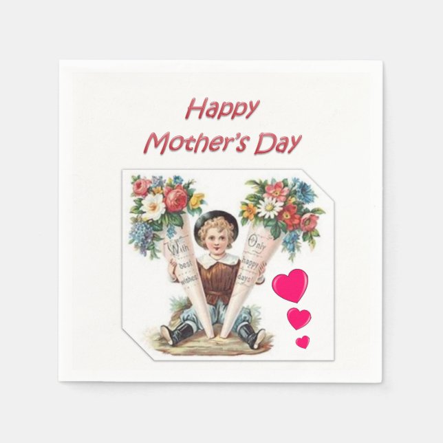Mother's Day Paper Napkins (Front)