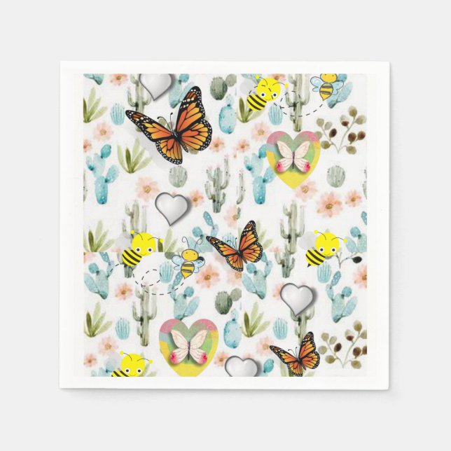 Mother's Day Paper Napkins (Front)