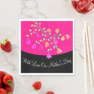 Mothers Day Paper Napkins Personalise To Suit