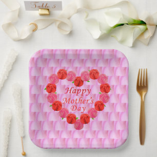 Mother's day Paper Plate