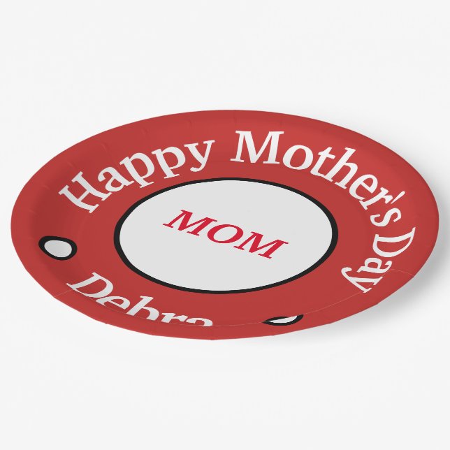 Mothers Day Paper Plate (Angled)