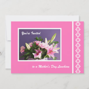 Mother's Day Party Invitation -- Bouquet for Mum