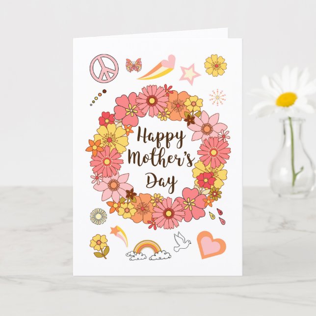 Mother's Day Peace & Love Card                     (Small Plant)