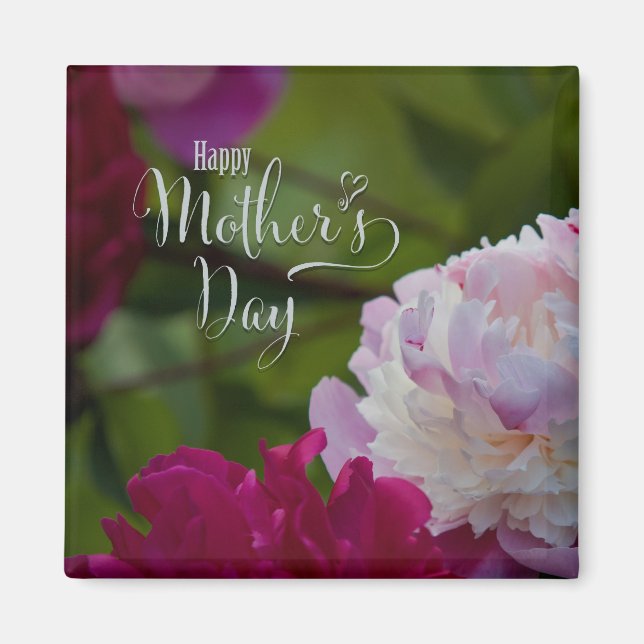 Mother's Day Peony Garden Magnet  (Front)