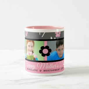 Mother's Day Personalised Photo Mug Pink