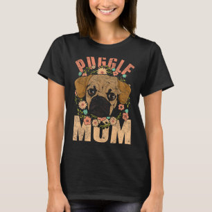 Mothers Day Pet Animal Dog Lover Puggle Mum Cute P T-Shirt