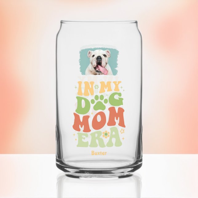 Mother's Day Pet Mum Cute Puppy Photo Can Glass (Mother's Day Pet Mom Cute Puppy Photo Can Glass)