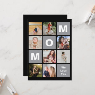 Mother's day photo collage card
