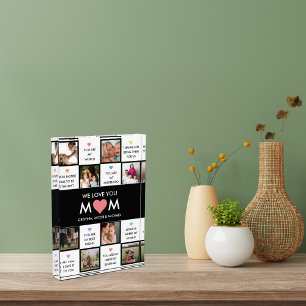 Mothers Day Photo Collage With Best Mum Quotes Block