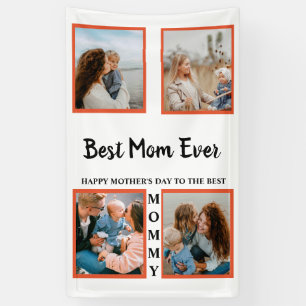 Mother's day photo display collage for mum banner