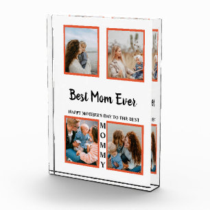 Mother's day photo display collage for mum block
