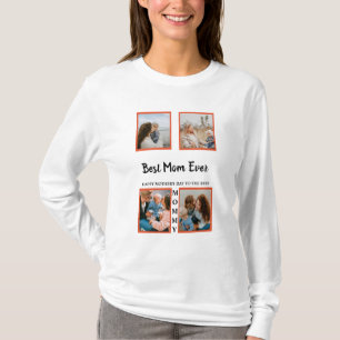 Mother's day photo display collage for mum T-Shirt