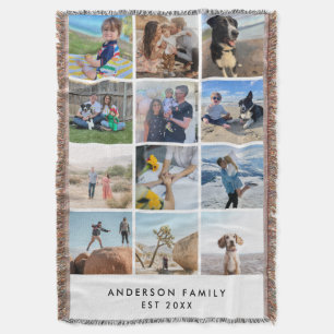 Mother's Day Photo Gift Home Decor From Kids Throw Blanket