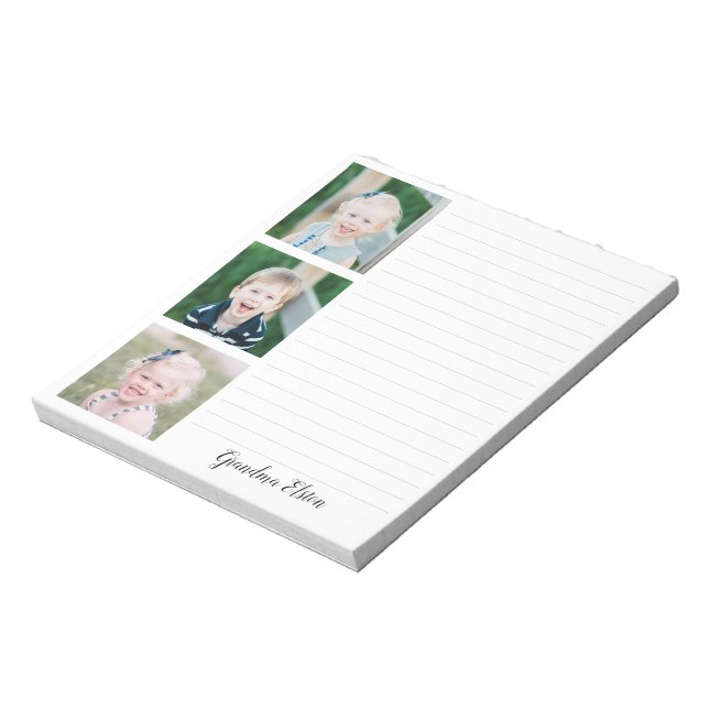 Mother's Day Photo Notepad Gift, Grandma Notes (Rotated)