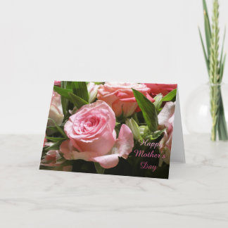 "Mother's Day Pink Rose." Greeting Card