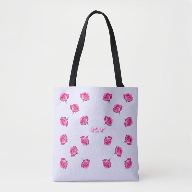 Mother's Day Pink Roses All-Over-Print Tote (Front)