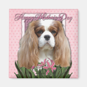 Mothers Day - Pink Tulips - Cavalier - Blenheim Magnet