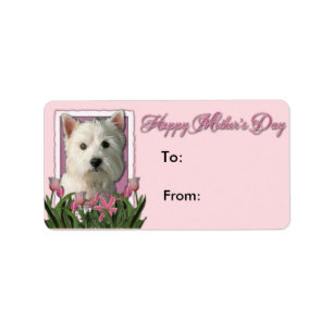 Mothers Day - Pink Tulips - Westie Label