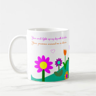 Mothers day poem and flourished hill coffee mug