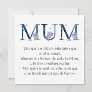 Mother's Day Poem Card