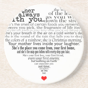 Mother's day poem coaster
