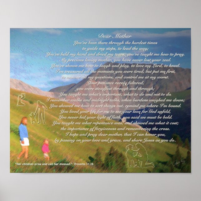 Mother's Day Poem Poster (Front)