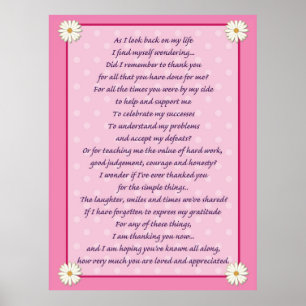 Mother's Day Poem Poster