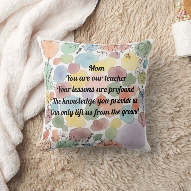 Mother's Day Poem Throw Cushion (Blanket)