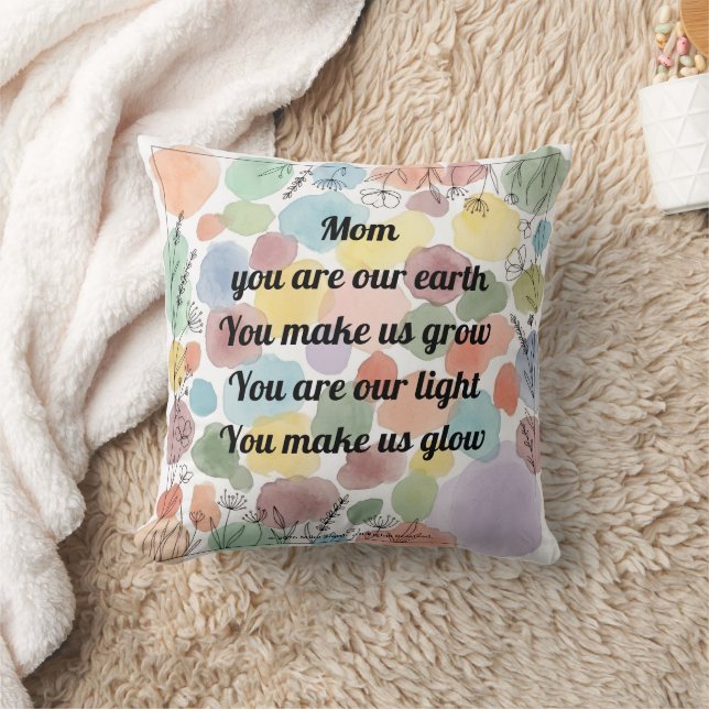 Mother's Day Poem Throw Cushion (Blanket)