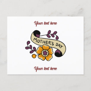 Mother's Day postcard - customize the words