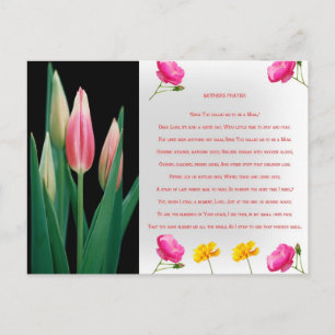 Mothers Day Prayer Postcard