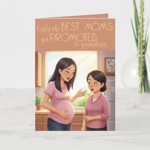 Mother's Day Pregnancy Announcement card