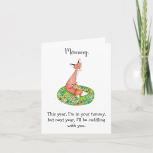 Mothers Day Pregnant Mommy gift from Baby    Card