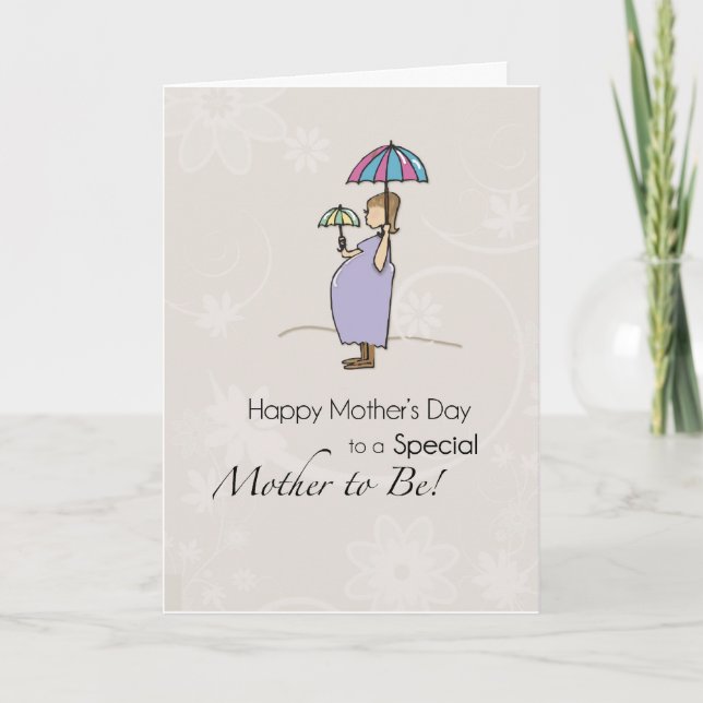 Mother's Day Pregnant Mum Card (Front)