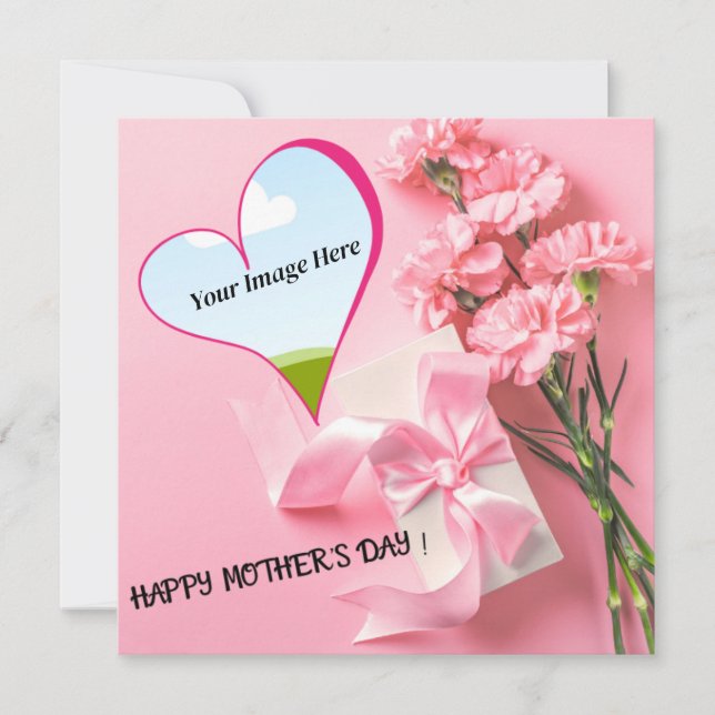 mother's day printable Personalised card (Front)