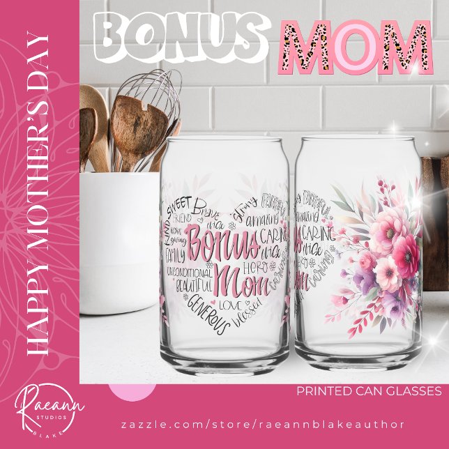 Mother's Day Printed Can Glasses (Creator Uploaded)