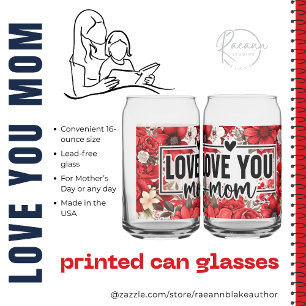 Mother's Day Printed Can Glasses