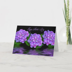 Mother's Day Purple Hydrangeas Card