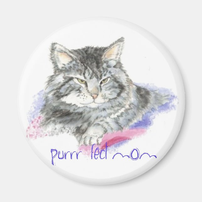 Mother's Day - Purrr-fect Mum - Cat Magnet (Front)