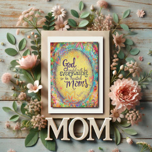 Mothers Day Quote Pastel Pretty Floral Inspirivity Card