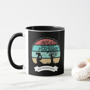Mother's Day Quote Sitting Under Tree Angel Mother Mug