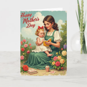 Mothers Day Reading Time Card